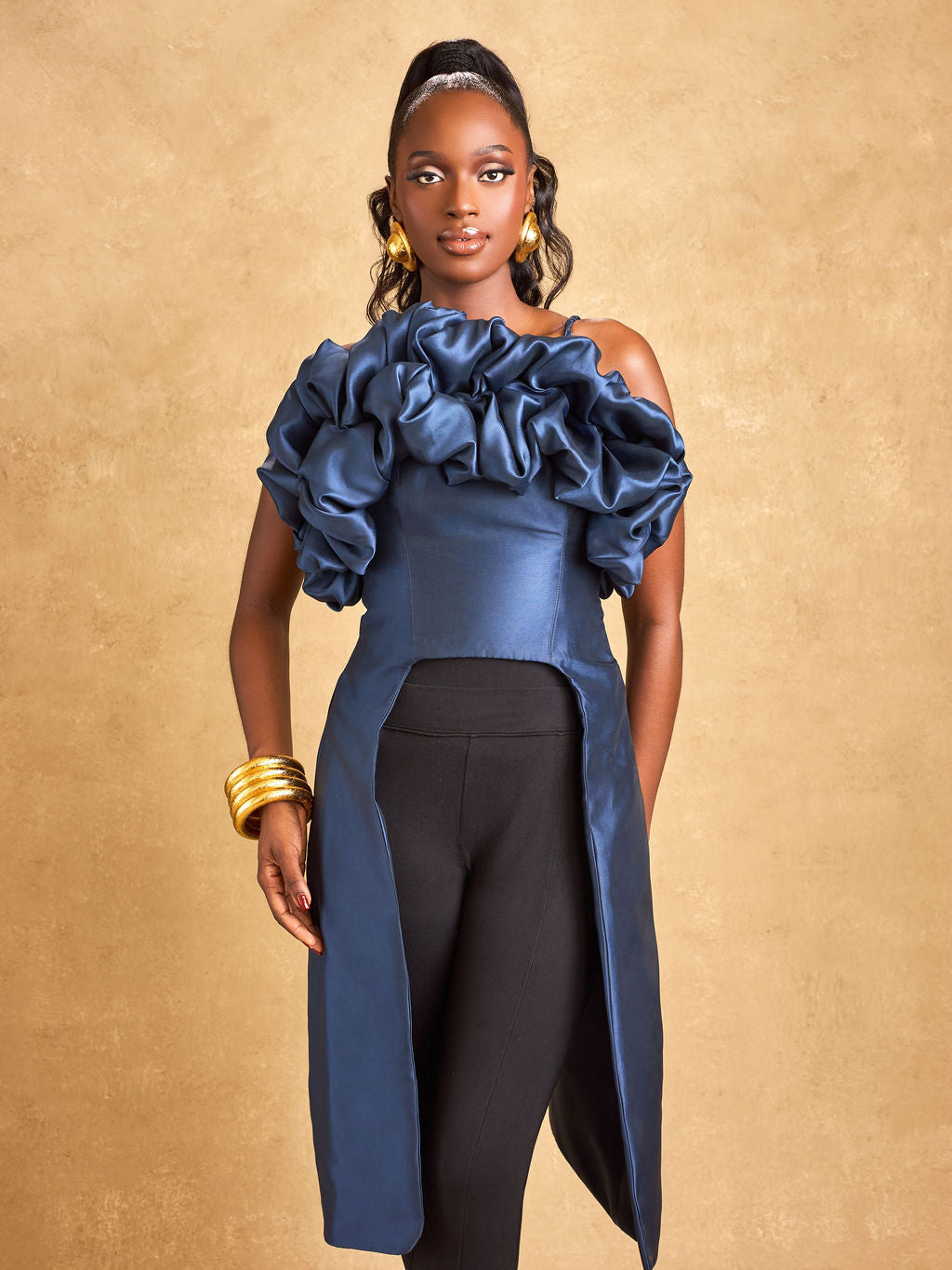 Bloom Top - Navy Blue