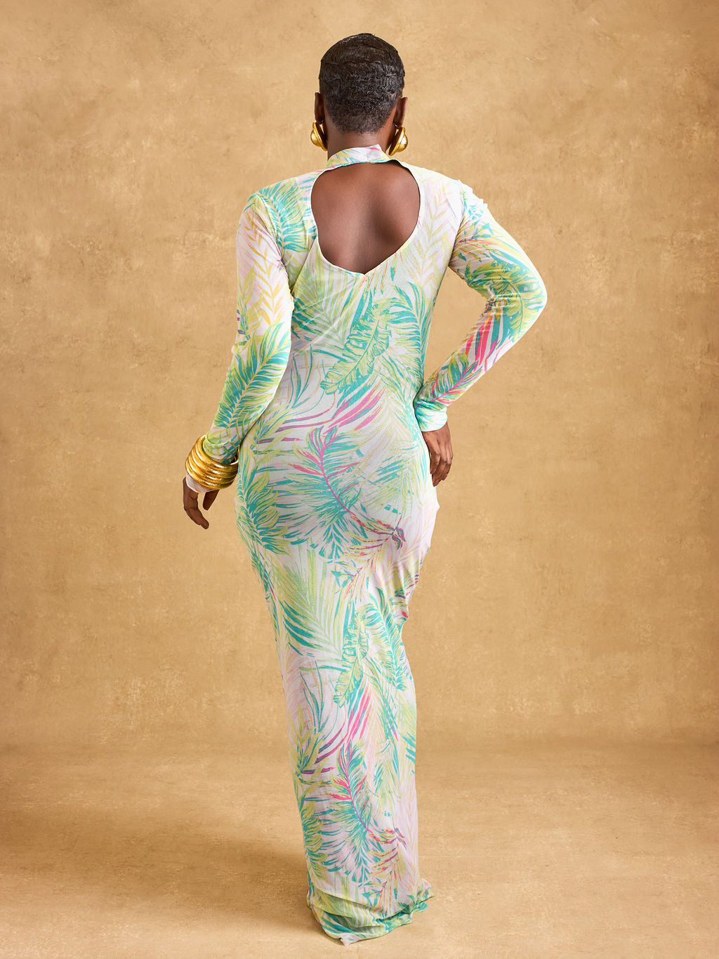 Solara Mesh Dress - Green