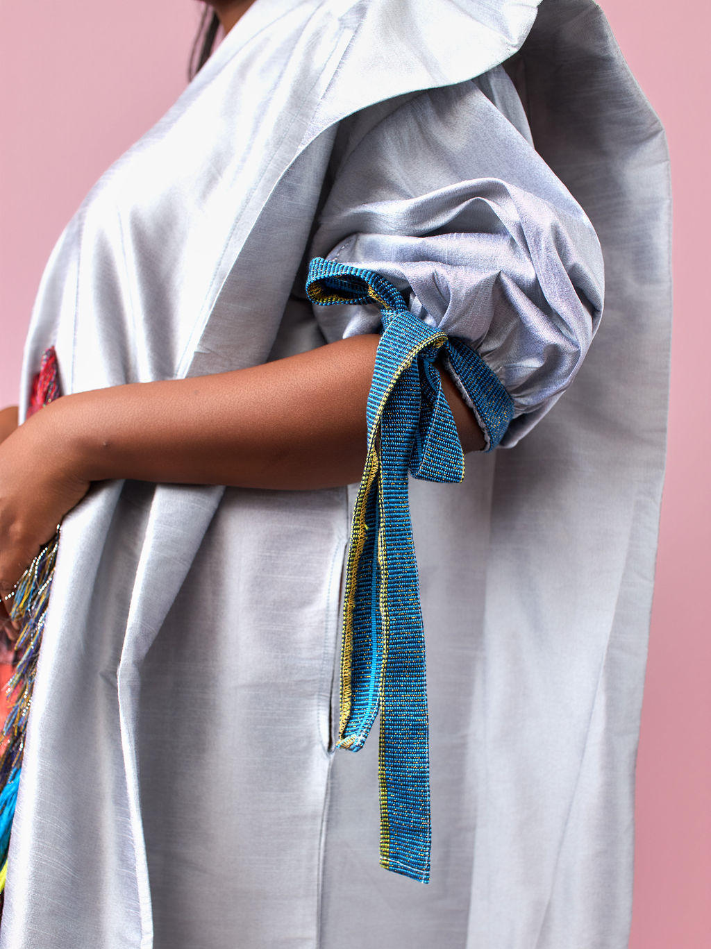 Obaahemaa Boubou Silver - 3/4 sleeve