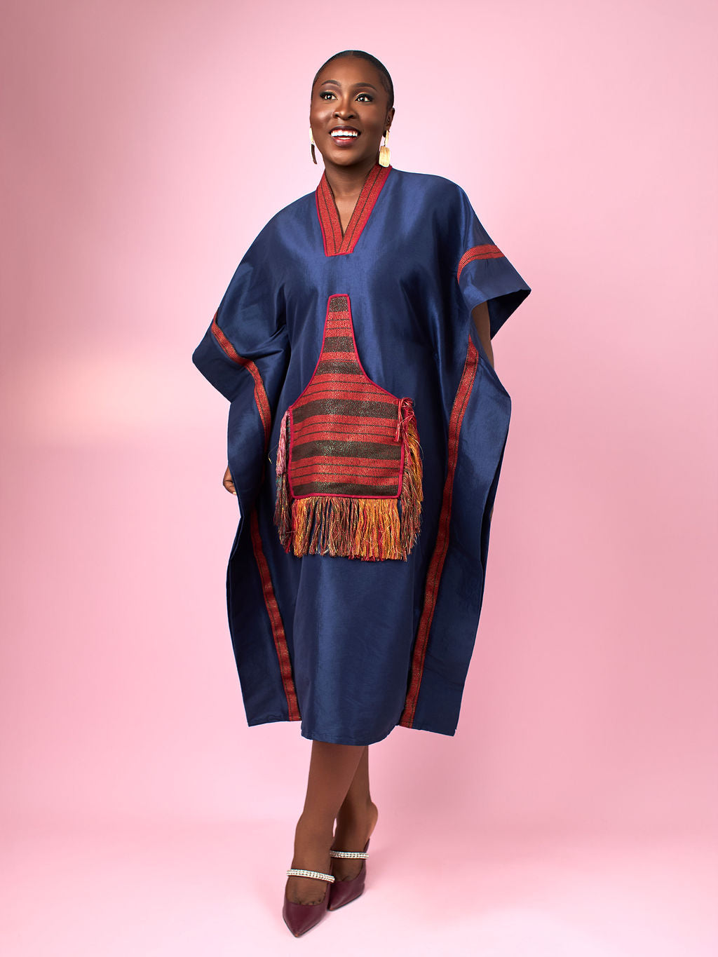 Nyansa Boubou Navy Blue
