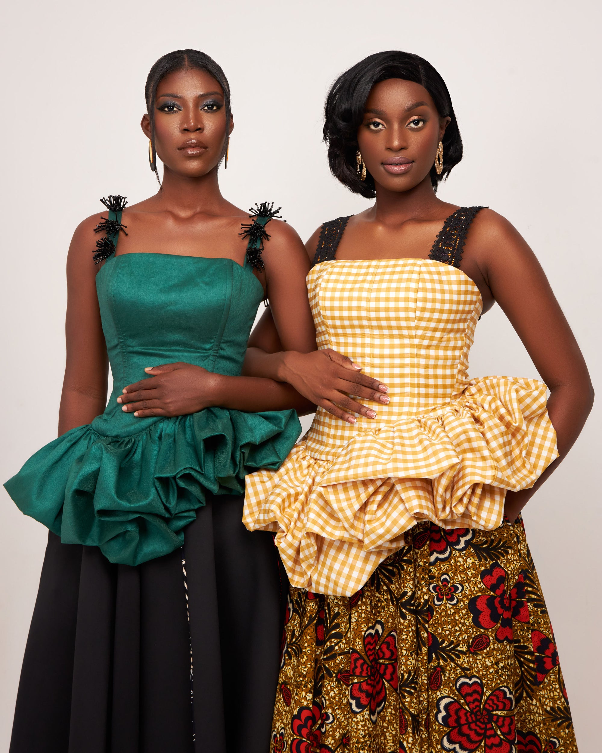 Emerald Beaded Blouse