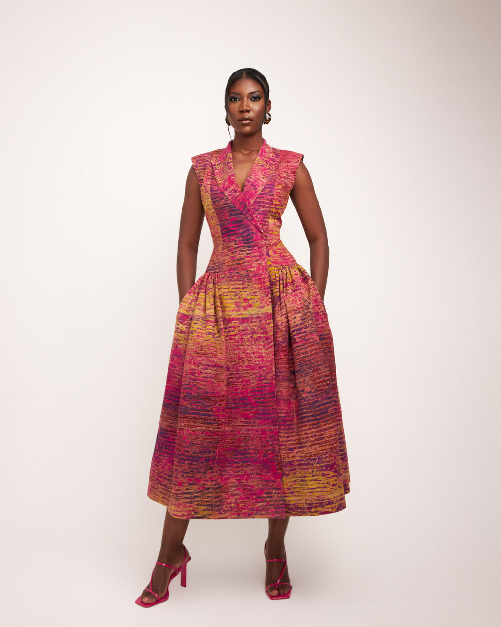 Delia Middle Length Jacket - Tie Dye