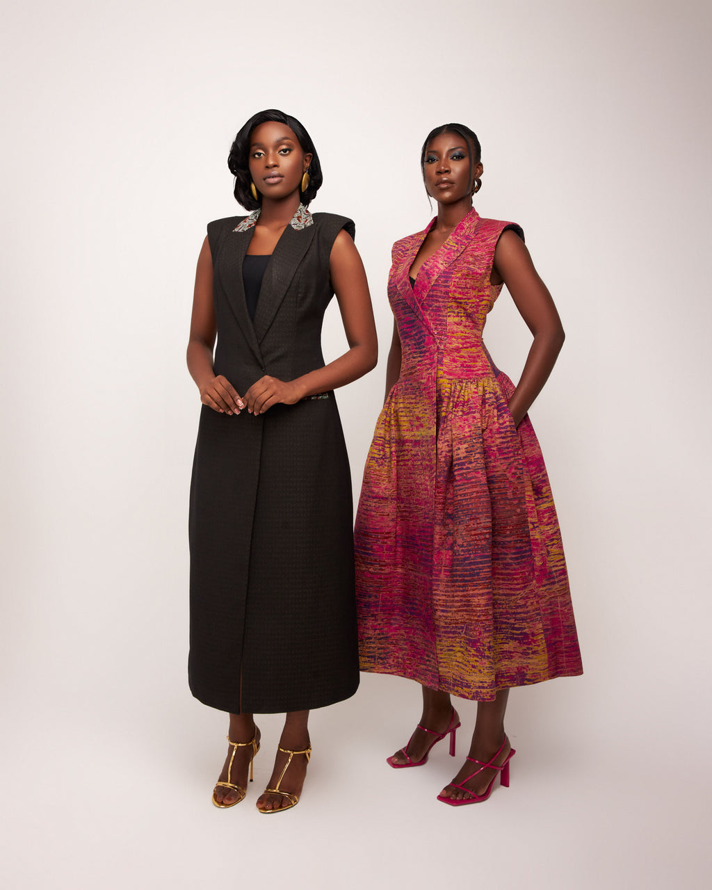 Delia Middle Length Jacket - Black