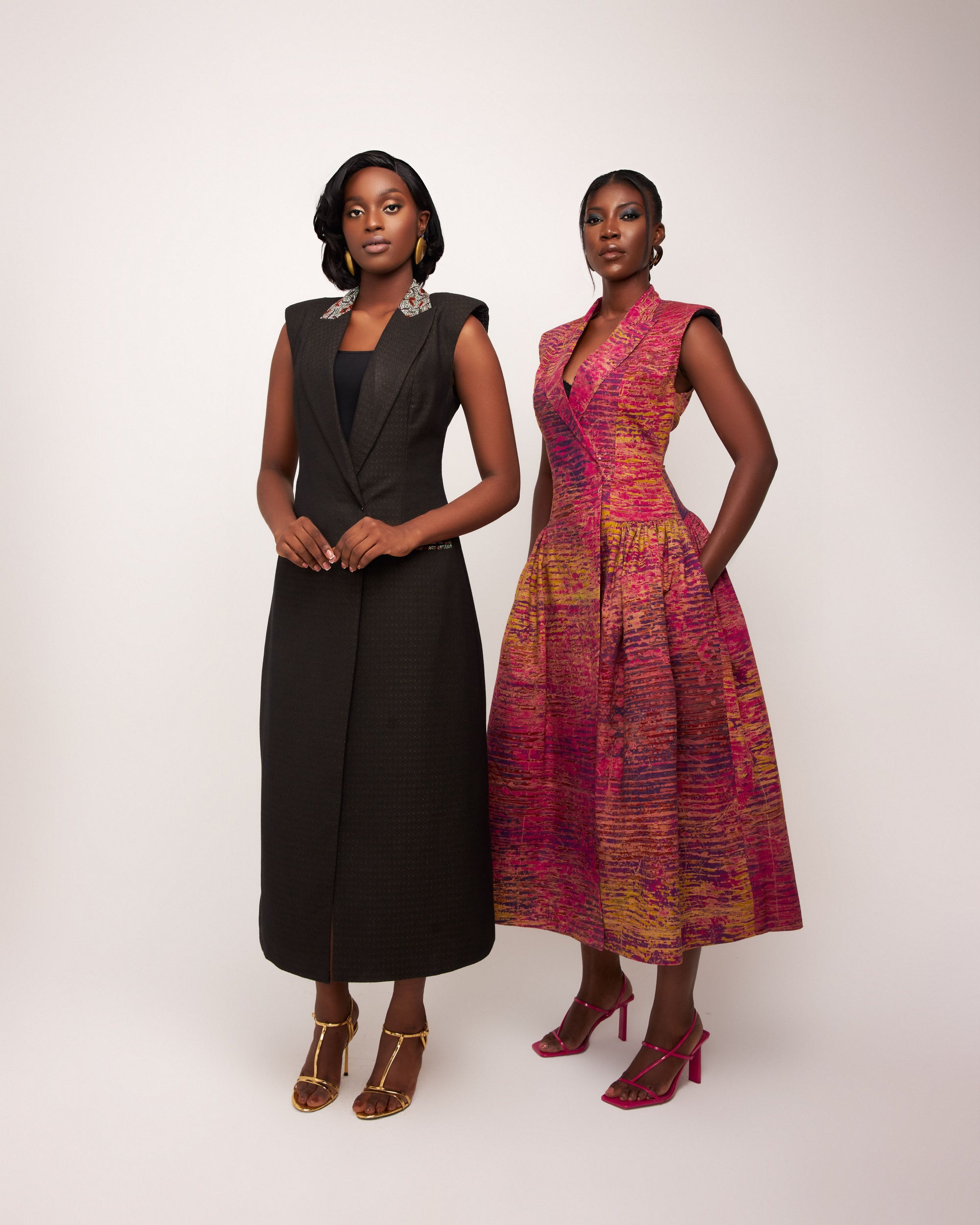 Delia Middle Length Jacket - Black