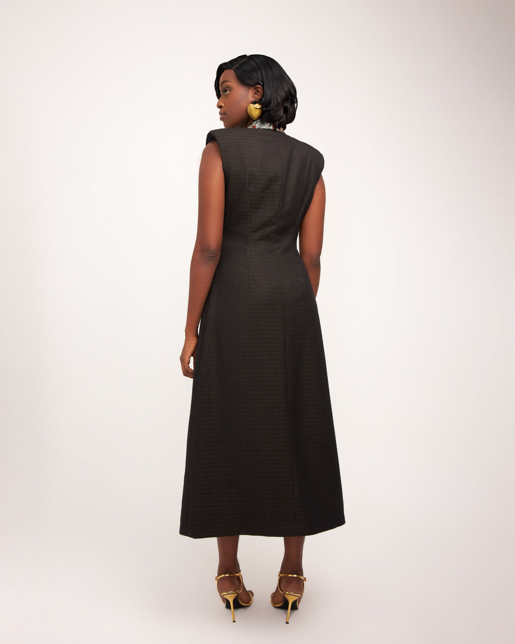 Delia Middle Length Jacket - Black