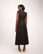 Delia Middle Length Jacket - Black