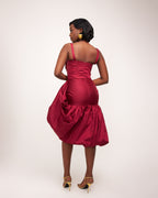 Amira Dress - Burgundy
