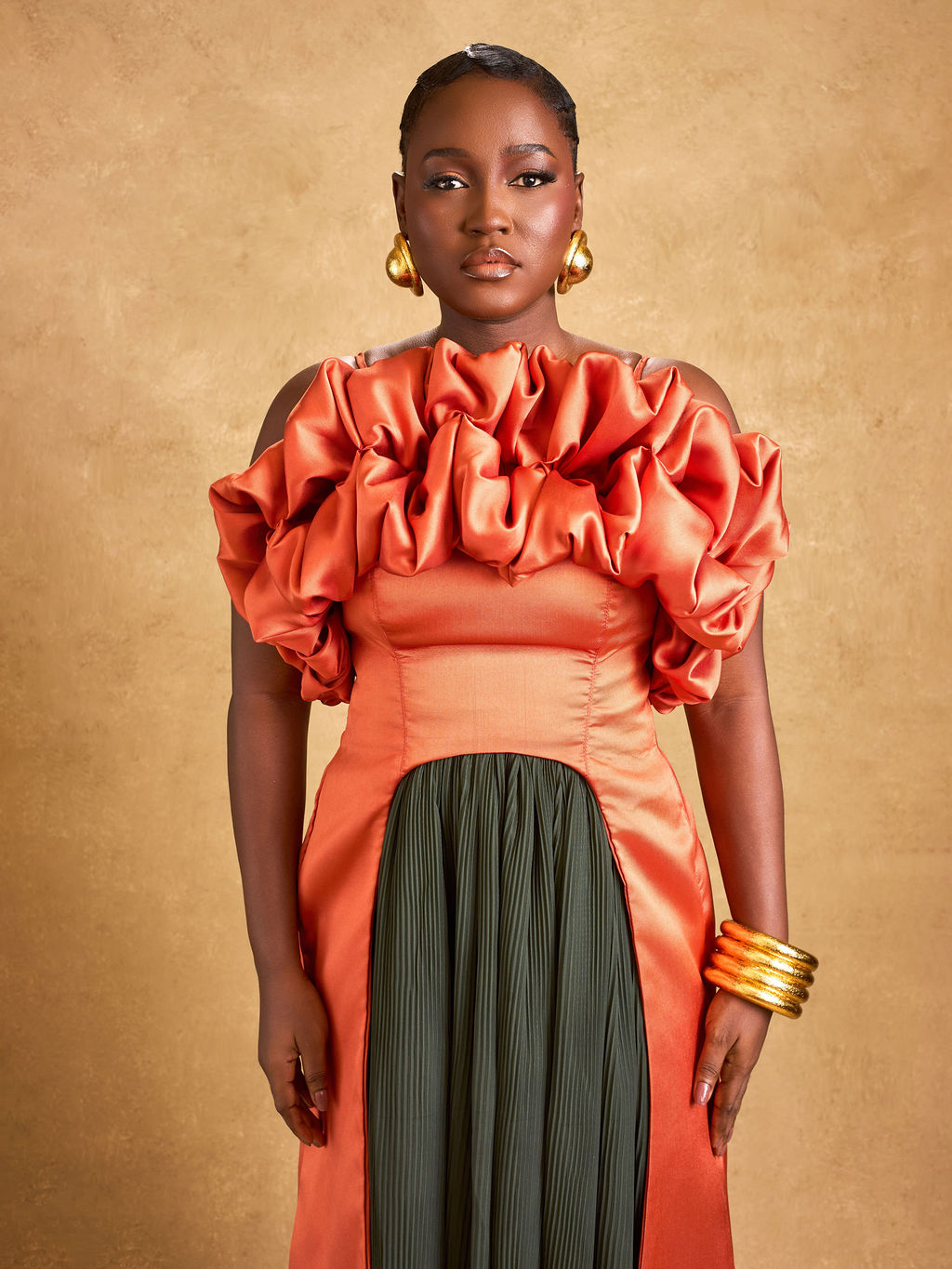 Bloom Top - Burnt Orange