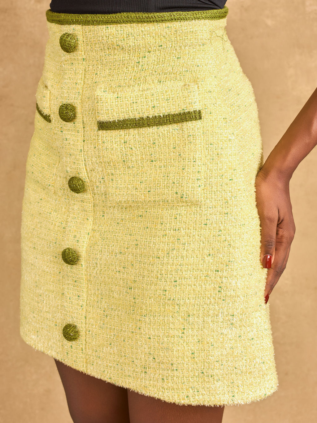 Dede A-line Skirt Tweed