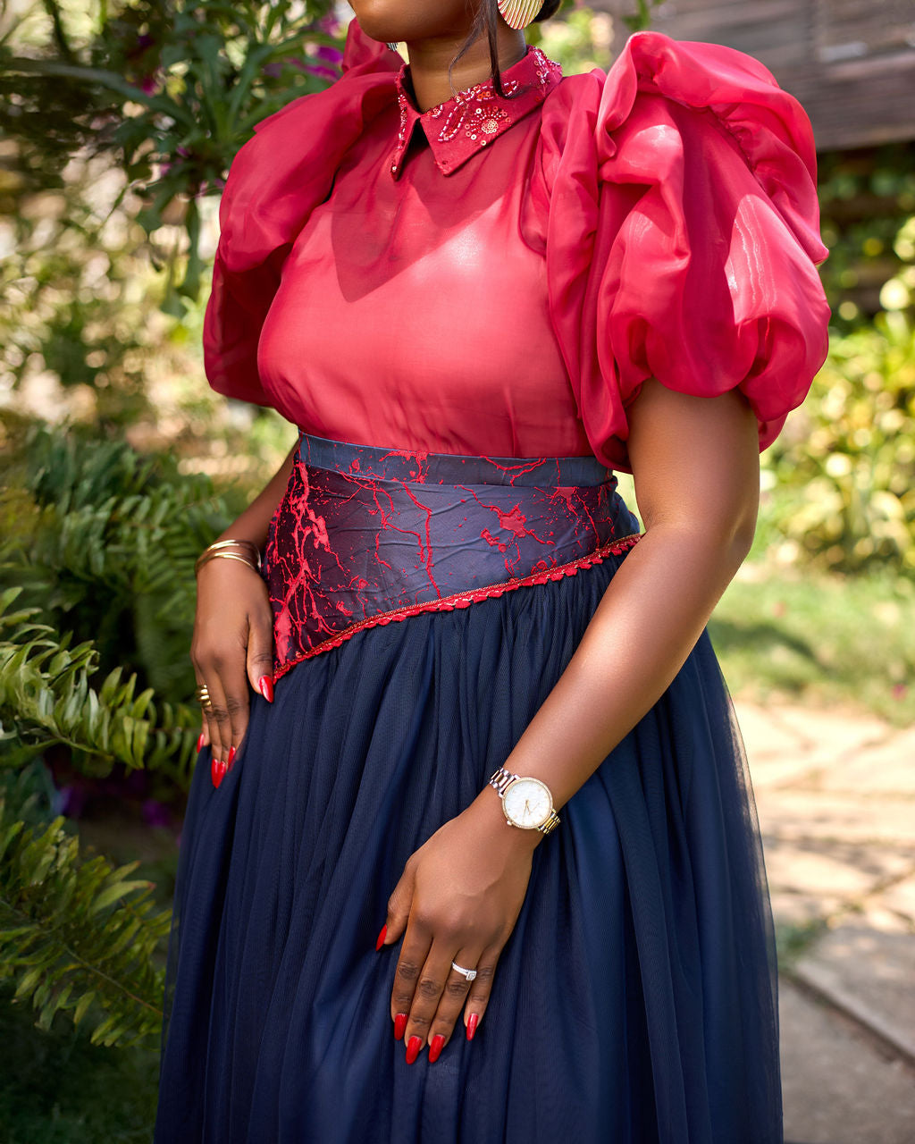 Ayele Blouse Red