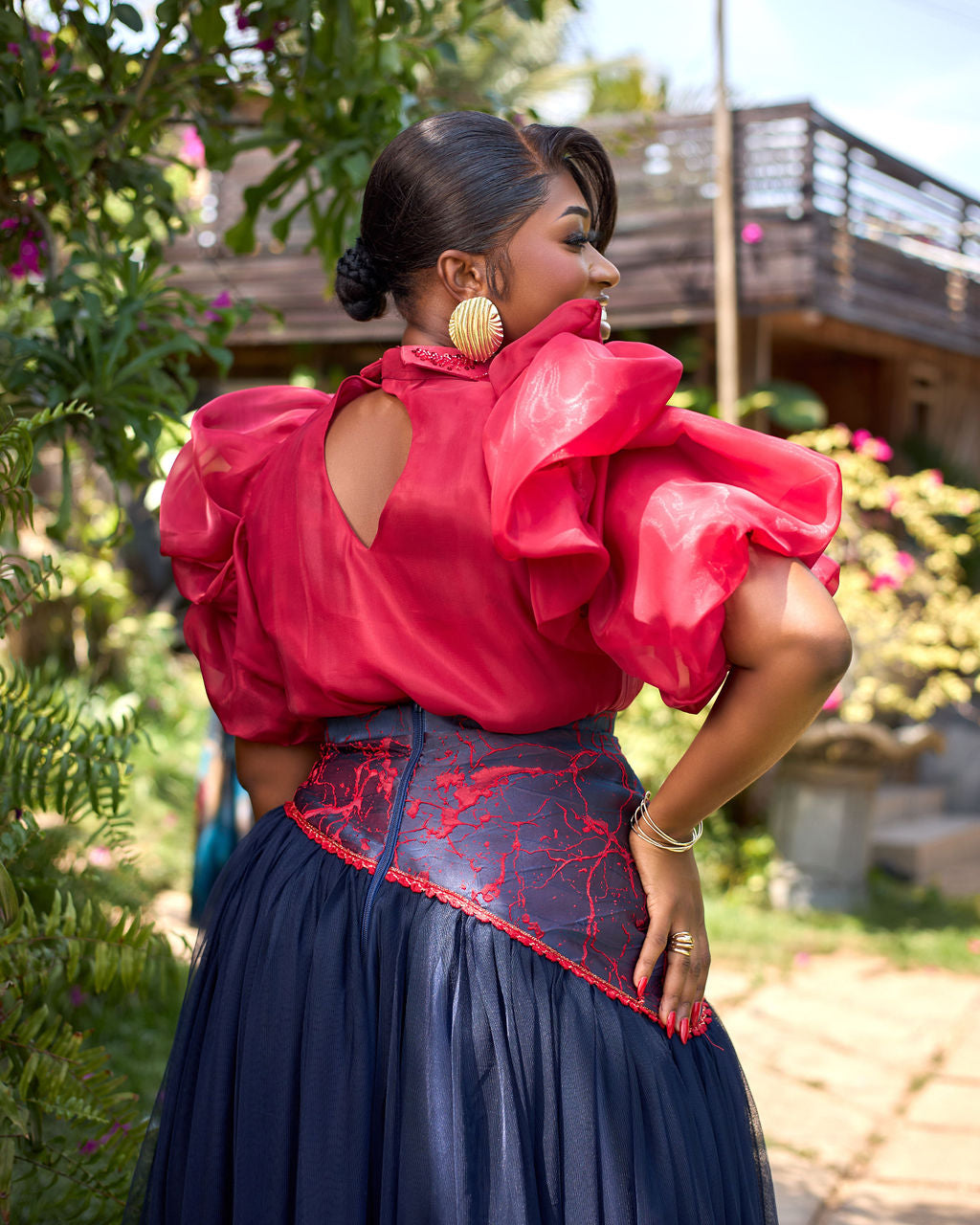 Ayele Blouse Red