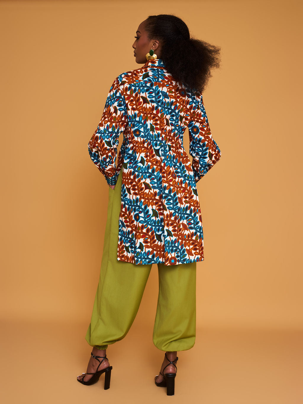FRONT TIE SHIRT - PRINT