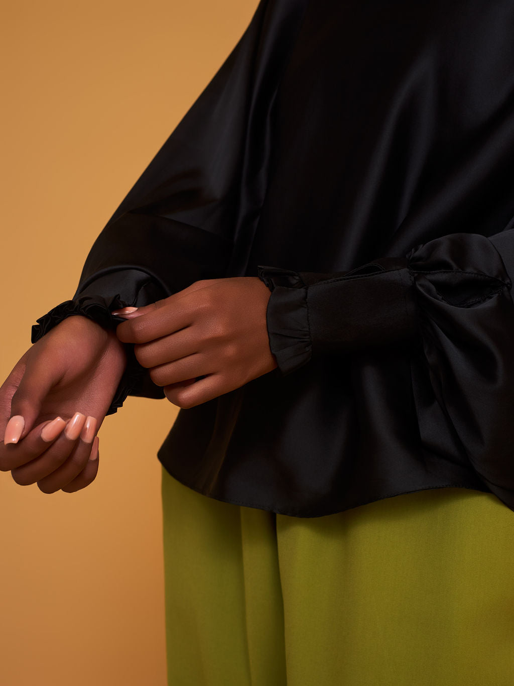 Blusa de burbujas plisada