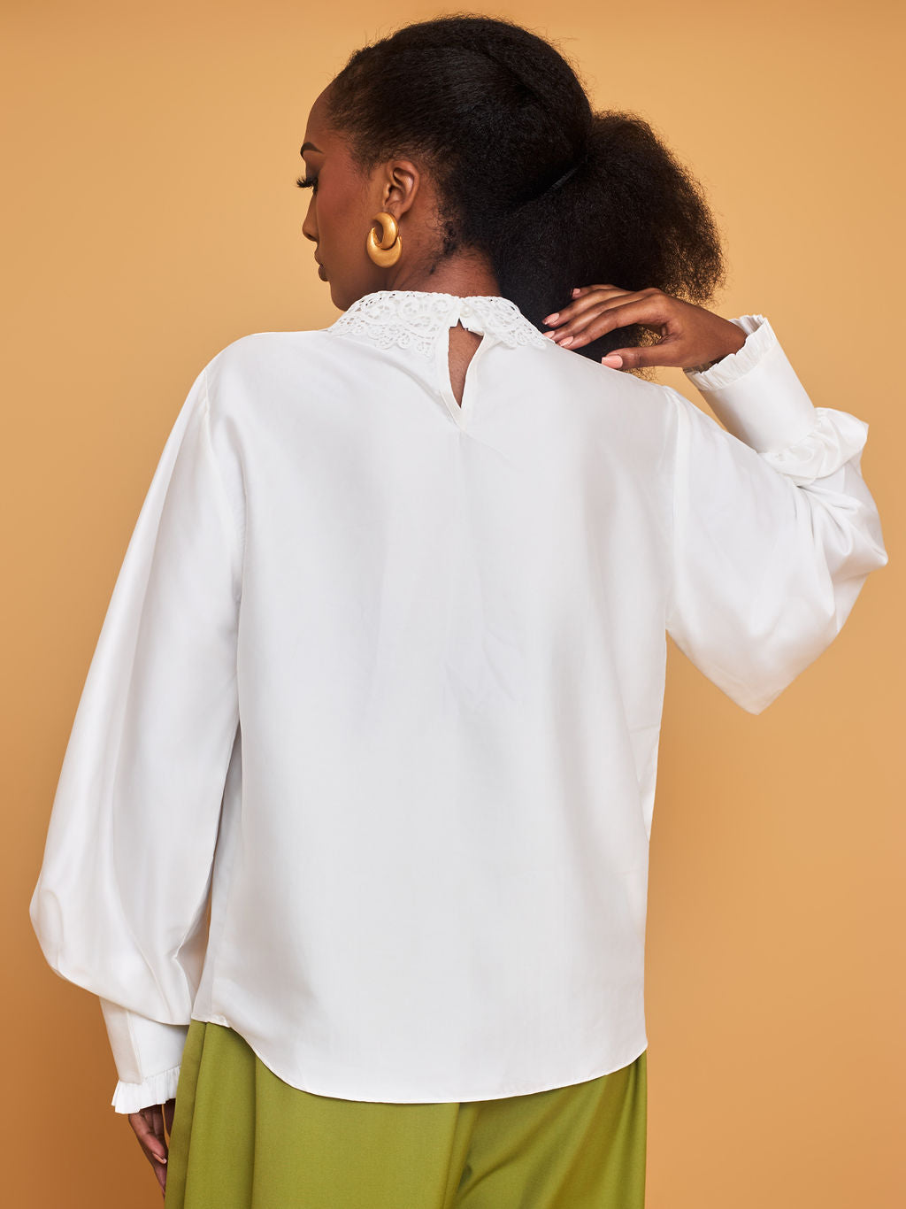 Blusa de burbujas plisada