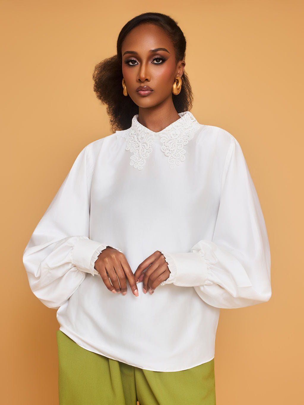 Blusa de burbujas plisada