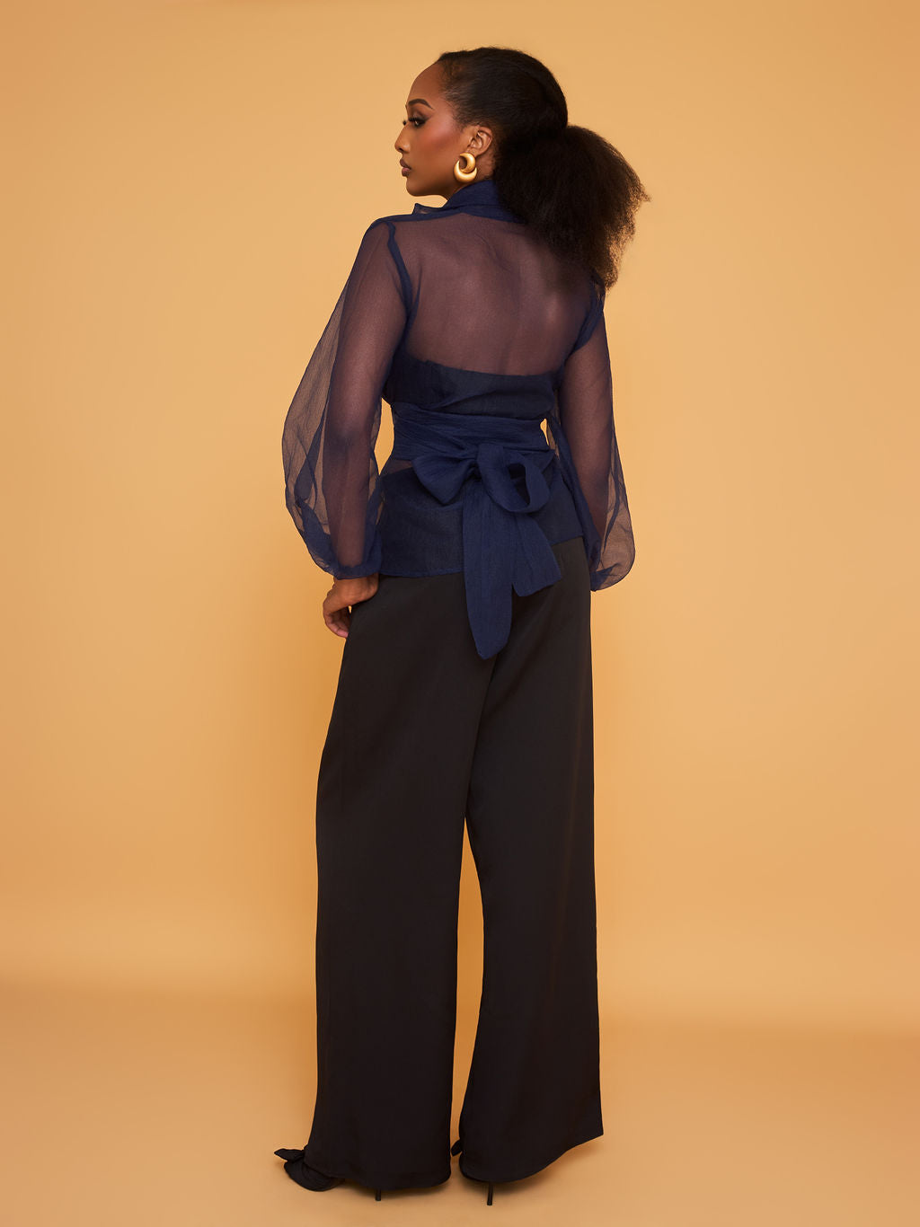 BUBBLE WRAP BLOUSE (BLUE)