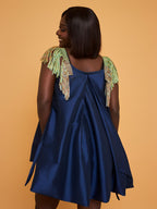 AKYEDE DRESS - NAVY BLUE