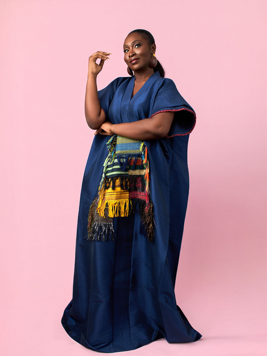 Obaahemaa Boubou Navy Blue