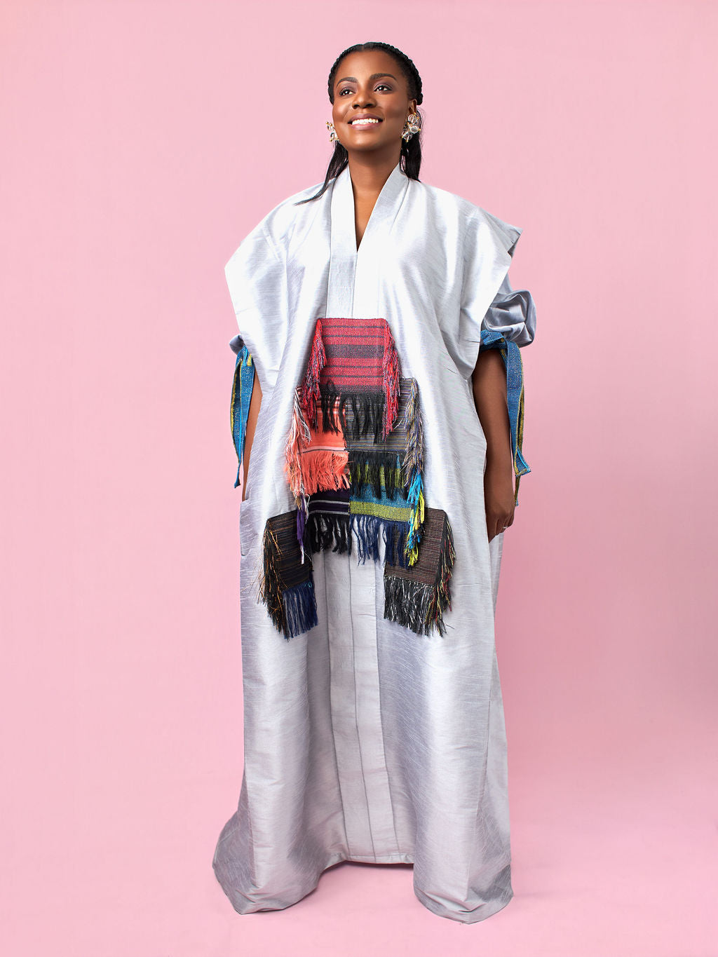 Obaahemaa Boubou Silver - 3/4 sleeve
