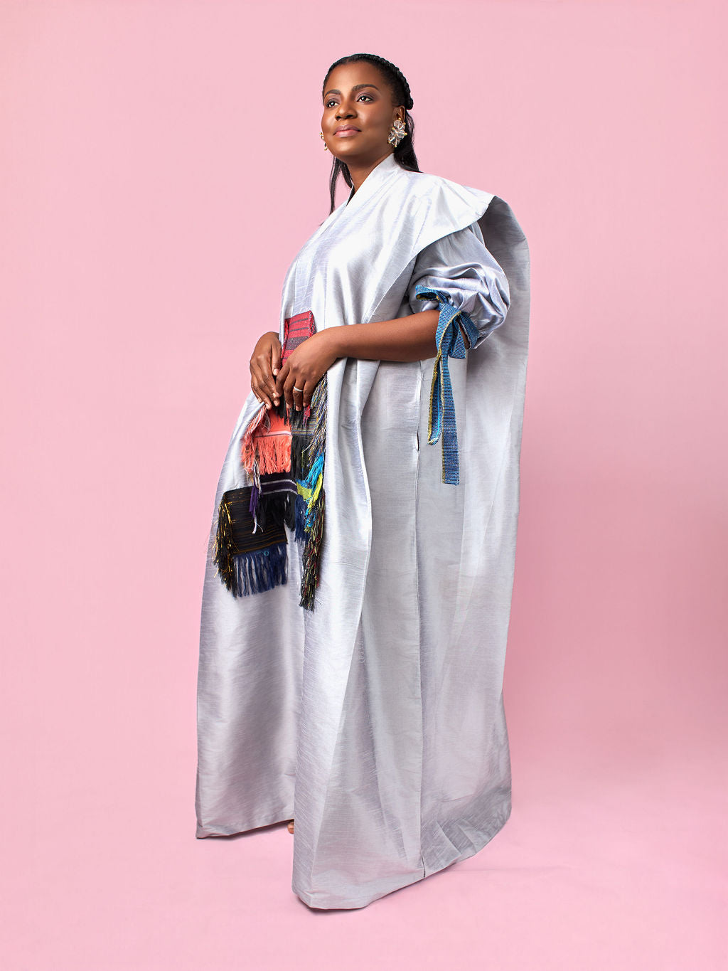 Obaahemaa Boubou Silver - 3/4 sleeve