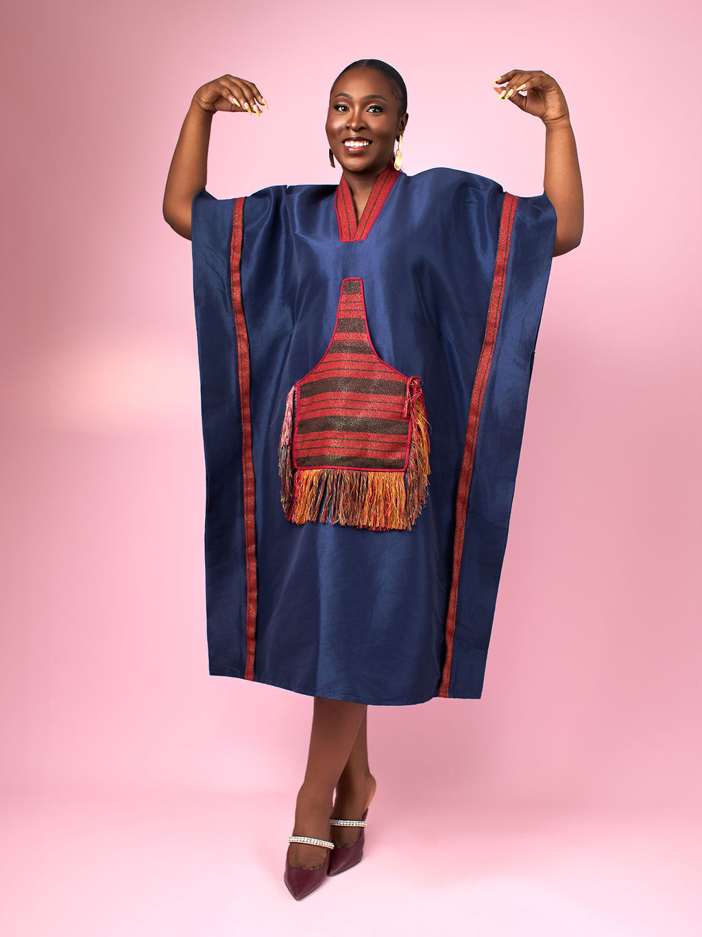 Nyansa Boubou Navy Blue