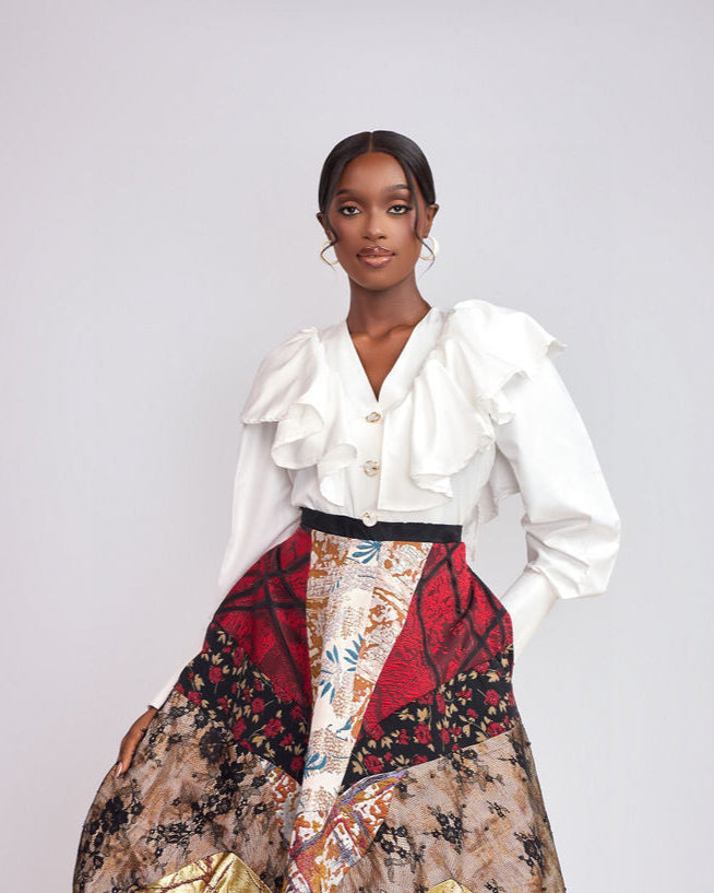 Elara Ruffle Blouse