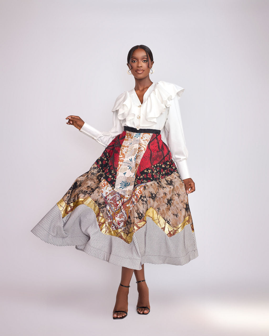 Elara Ruffle Blouse