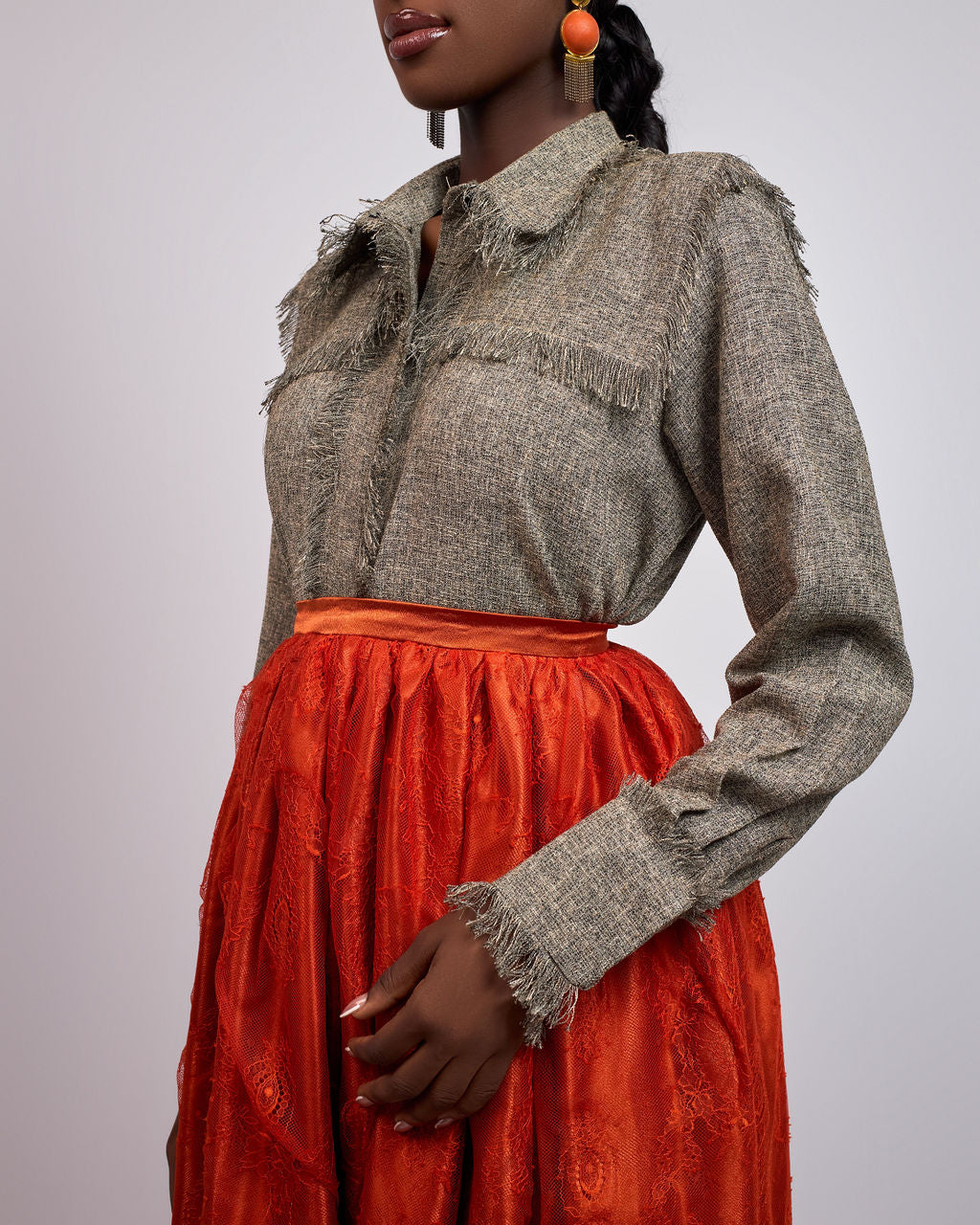 Nyansa Tweed Shirt