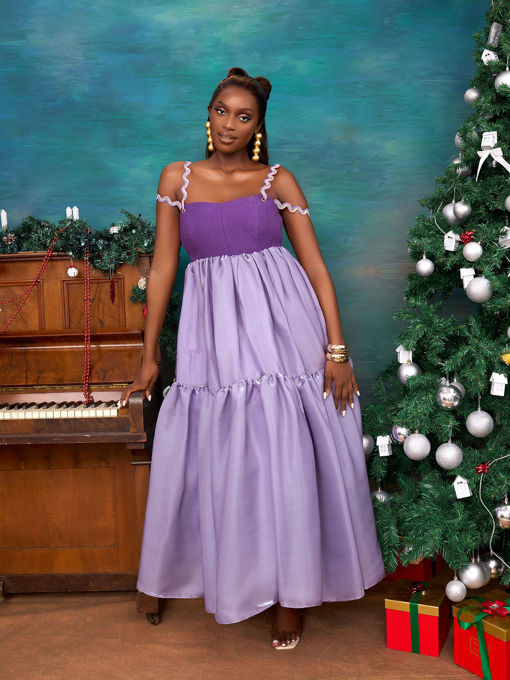 Minah Maxi Dress - Lilac