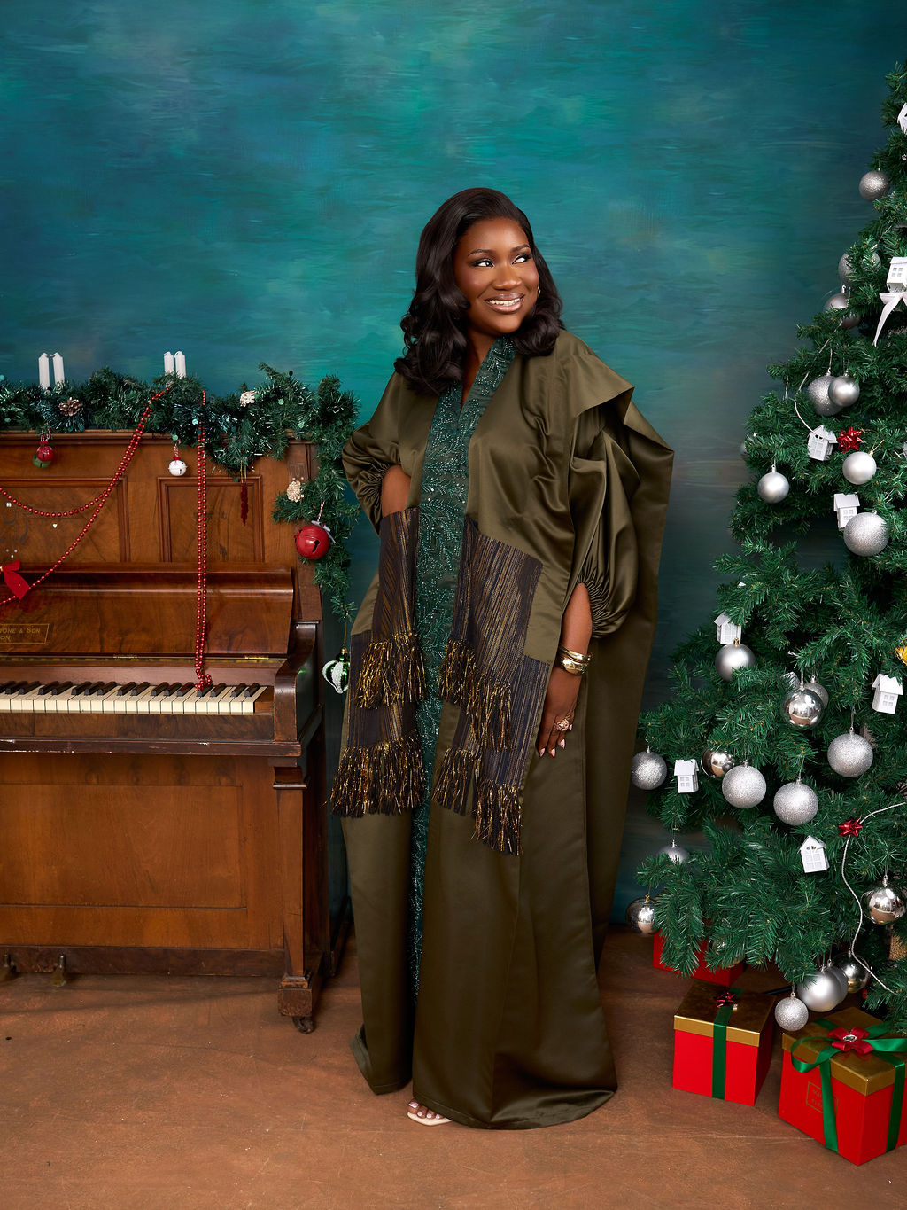 Obaahemaa Luxe Boubou - Green