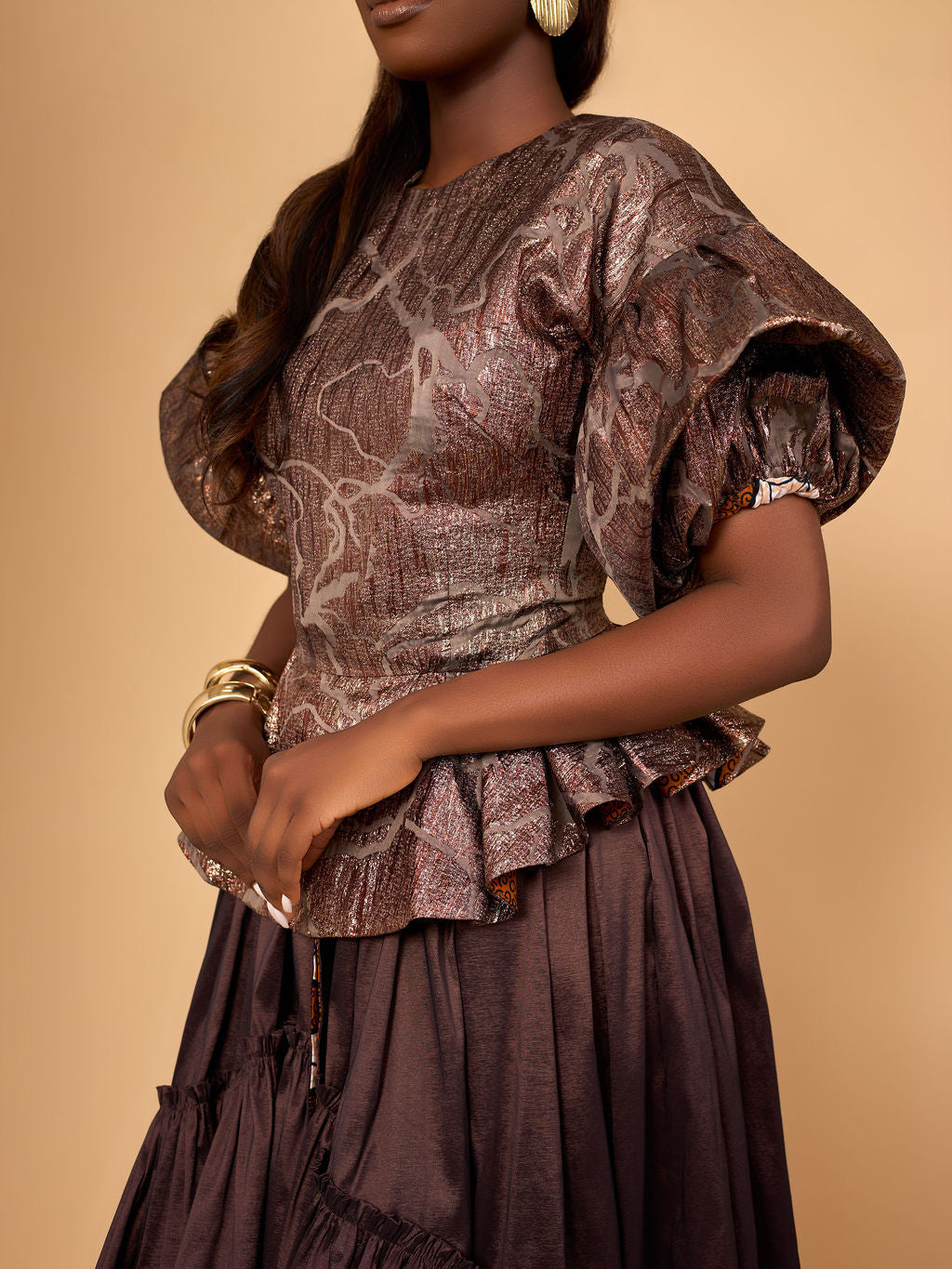 Amaara Blouse - Brown