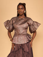 Amaara Blouse - Brown