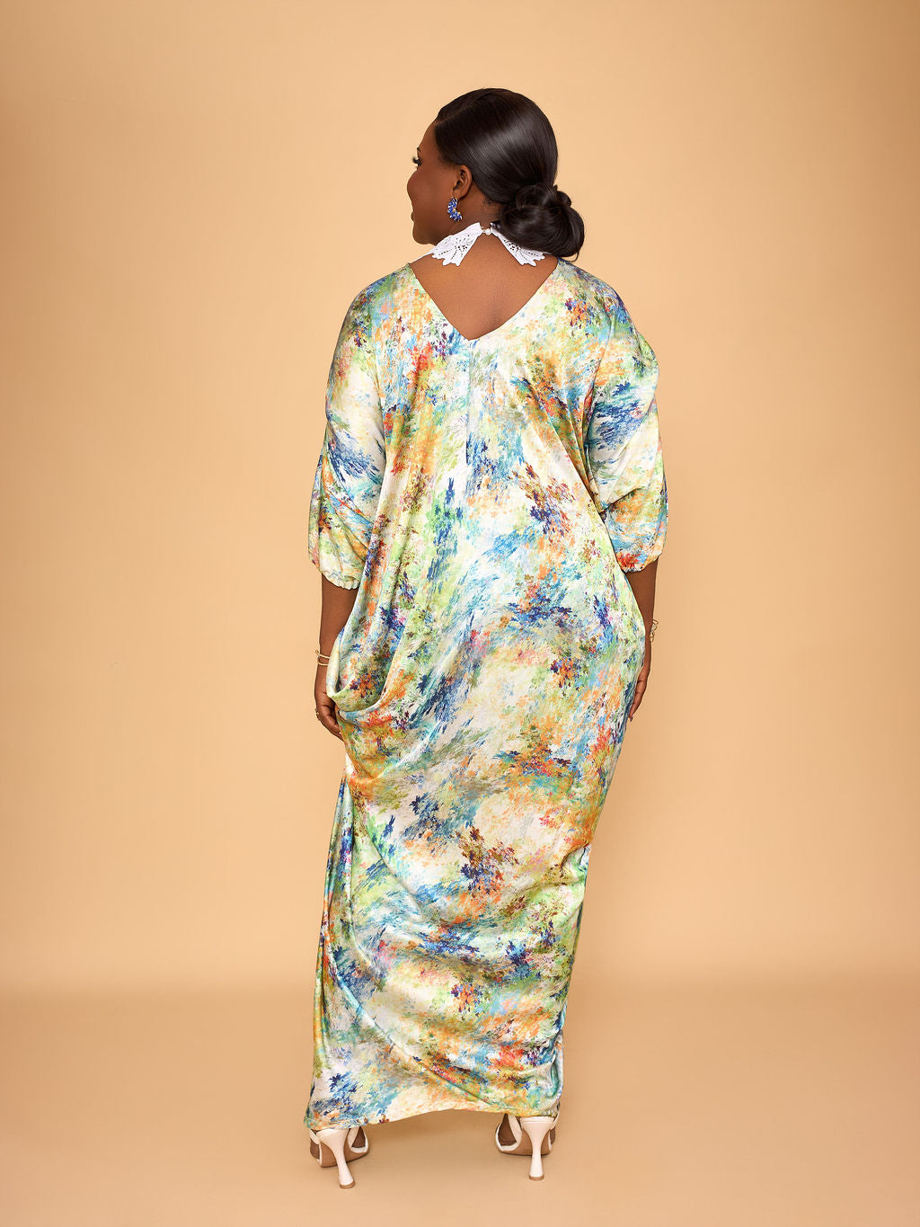 Elara Silk Maxi Dress
