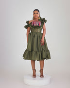 Vestido midi Shidaa