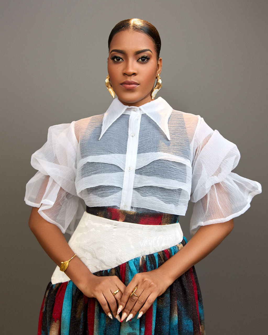 Bubble Blouse Pleated
