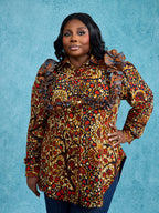 Buttercup Blouse - Cinnamon