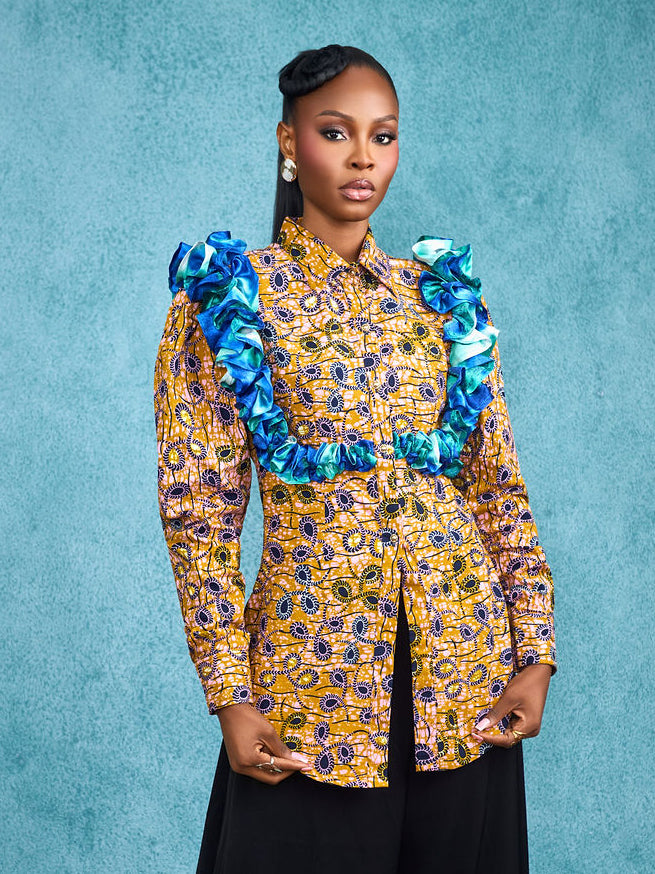 Buttercup Blouse - Curry