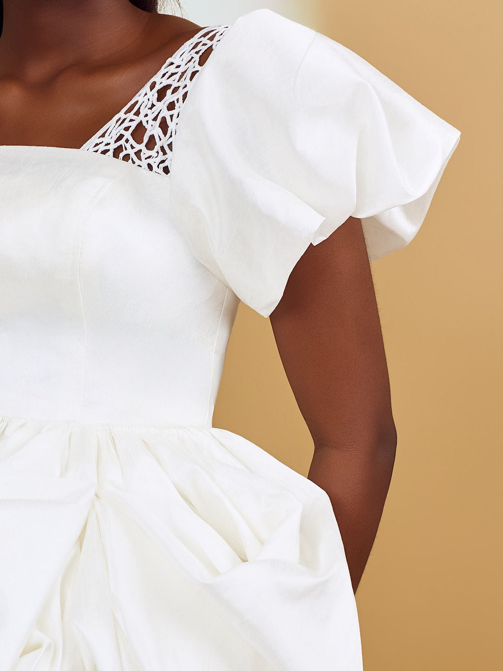 Ivory Bloom Bubble Blouse