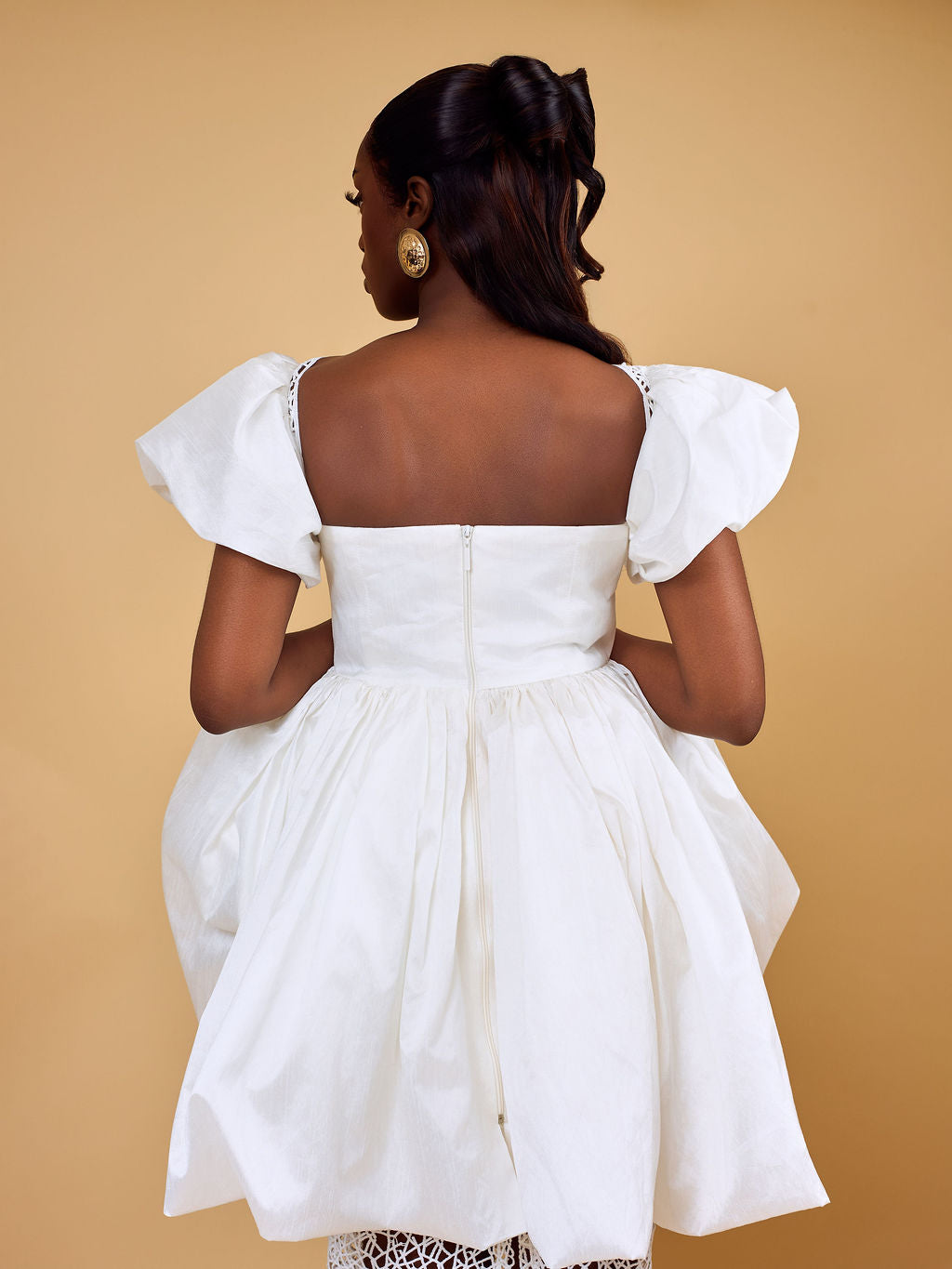 Ivory Bloom Bubble Blouse